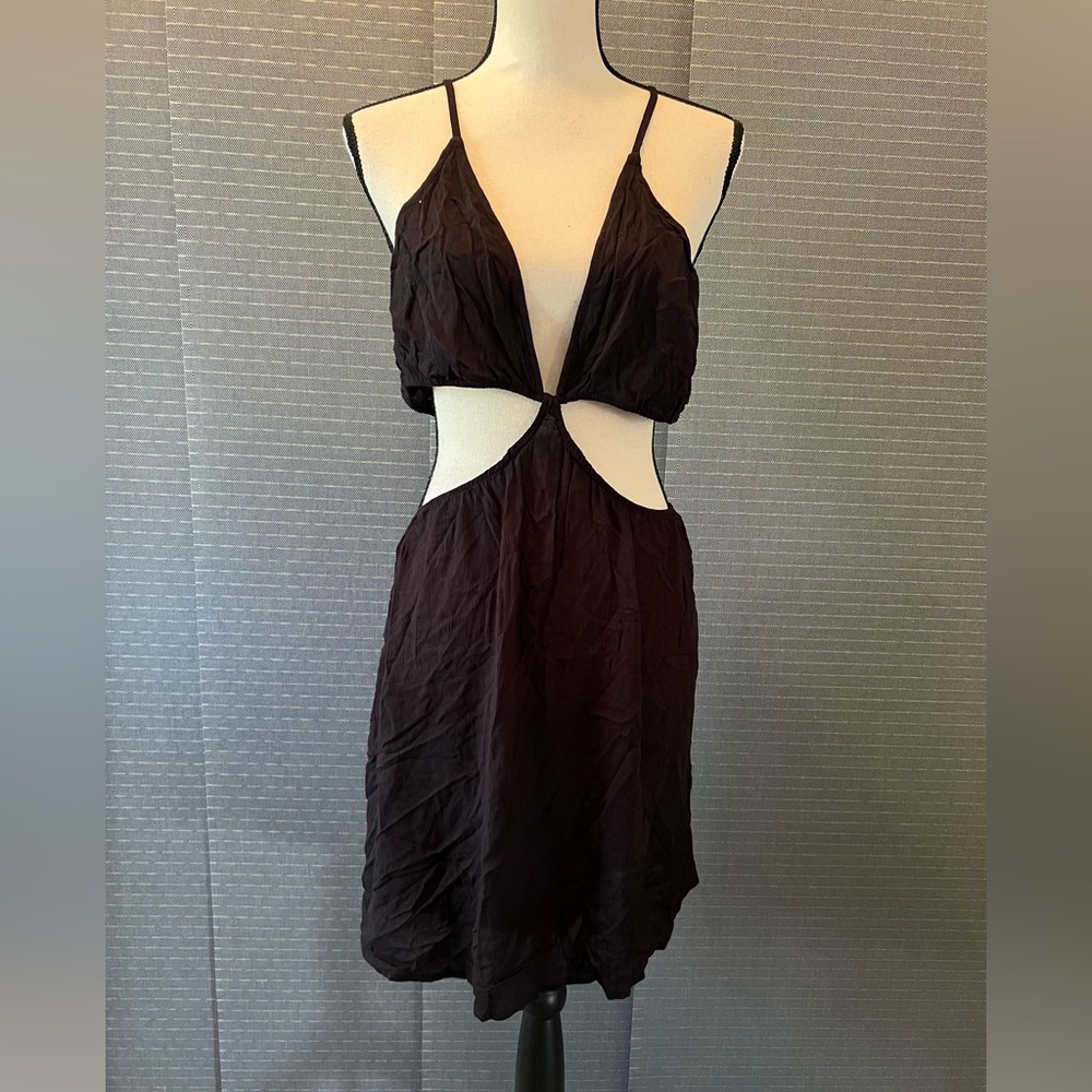 Wild Fable Black Cutout Mini Dress